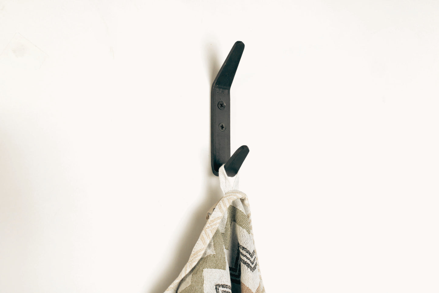 Doppelhaken Kleiderhaken Rustikaler Schmiedeeisen-Wandhaken