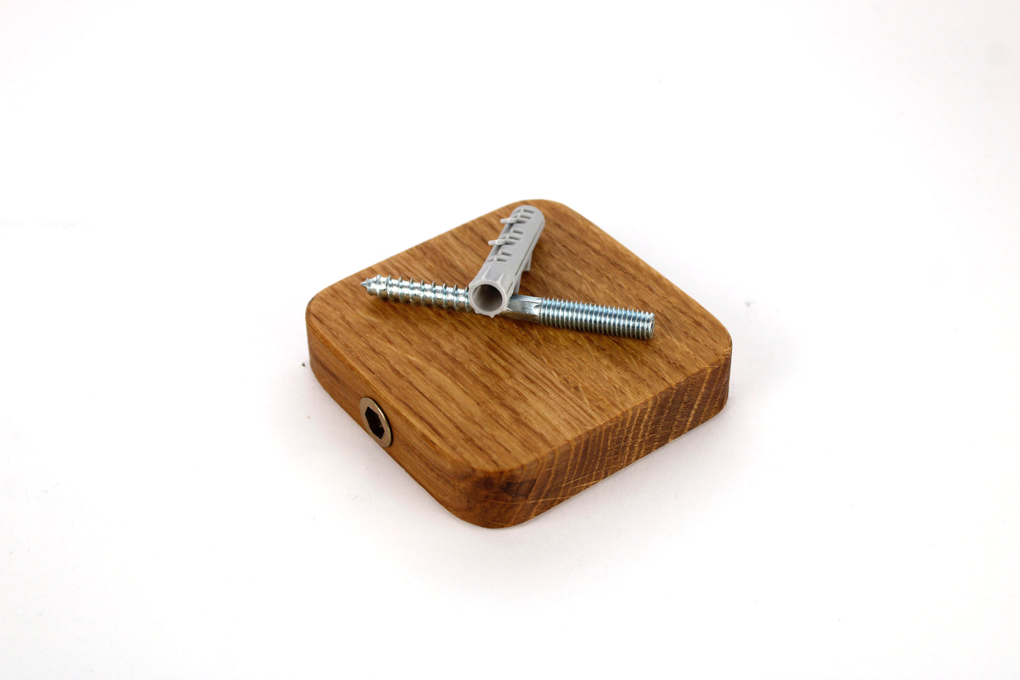 Schwebendes kleines Holzregal, Wandpflanzenhalter, Blumenampel mit runden Kanten