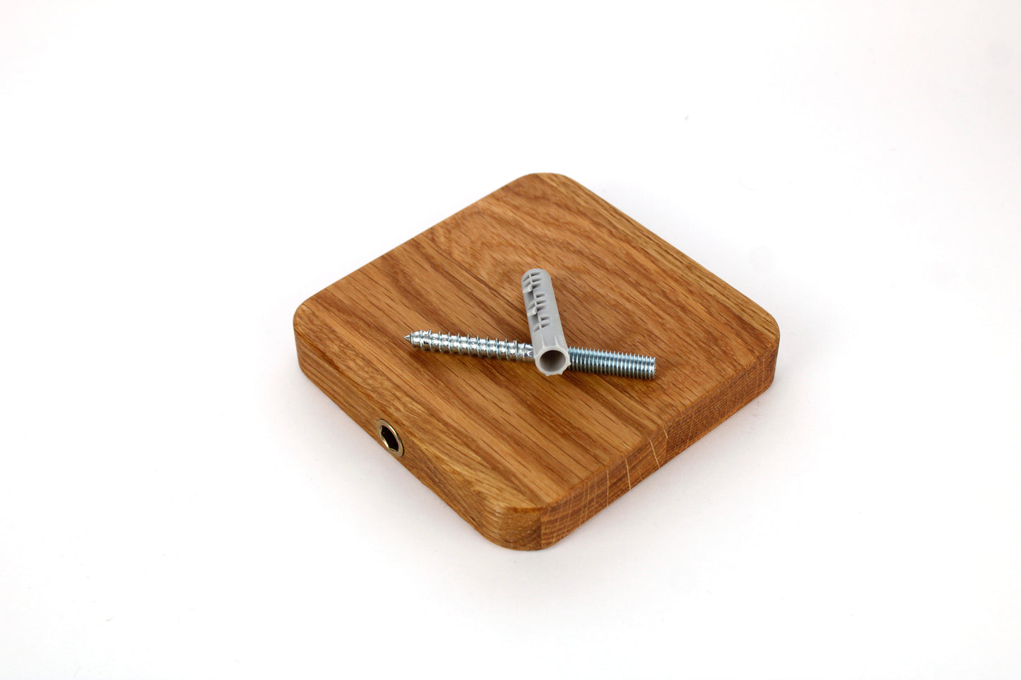 Schwebendes kleines Holzregal, Wandpflanzenhalter, Blumenampel mit runden Kanten