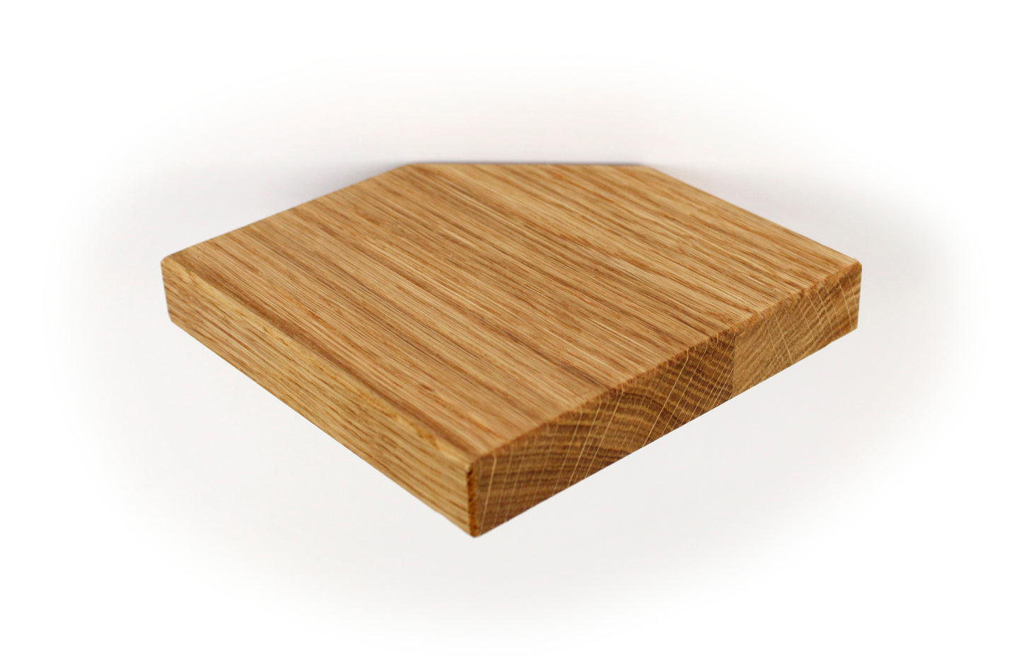 Schwebendes kleines Holzregal, Pentagon Wandpflanzenhalter, Blumenampel