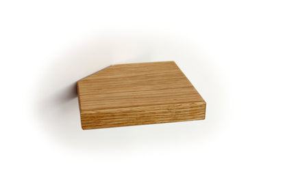 Schwebendes kleines Holzregal, Pentagon Wandpflanzenhalter, Blumenampel