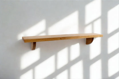 Wandregal „Liv“ – handgefertigtes Regal aus massiver Eiche | minimalistisches Design | Holzregal für Wohnzimmer, Küche & Bad